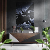 Batman Brushed Aluminium Dibond Wall Art.